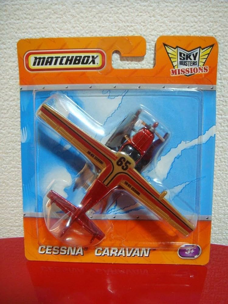 Amazon.co.jp: MATCHBOX セスナ208キャラバンSEA 赤黒 飛行機